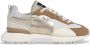 Pepe Jeans Archer Gala beige leren sportschoenen - Thumbnail 1