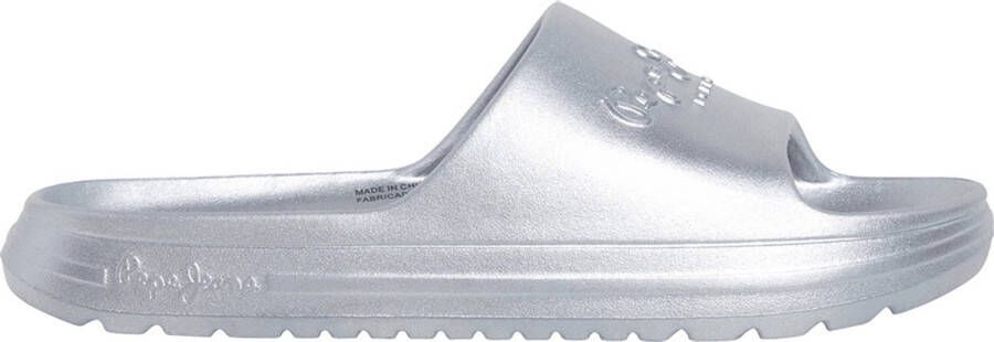 Pepe Jeans Beach Met W Slippers Zilver Vrouw