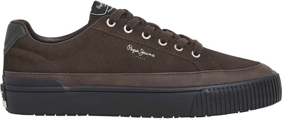 Pepe Jeans Bruine leren sneakers Ben Evolution