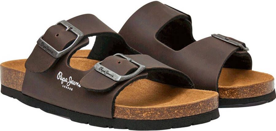 Pepe Jeans Bio Double Kansas Sandalen Bruin Jongens