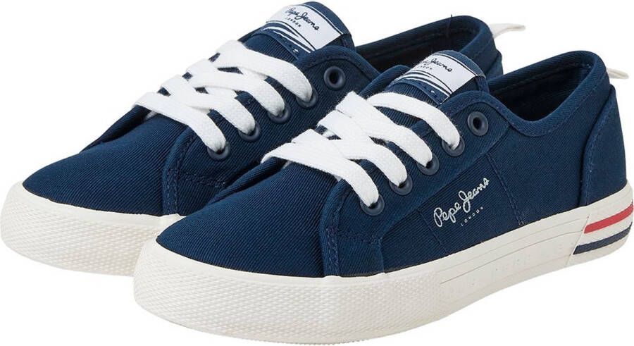 Pepe Jeans Brady Basic Lage Sneakers Blauw Jongen