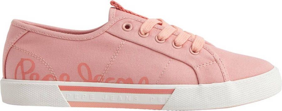 Pepe Jeans Brady Logo Lage Sneakers Roze Vrouw