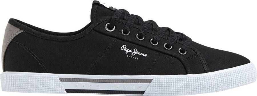 Pepe Jeans Brady Serie Lage Sneakers Zwart Textielmateriaal
