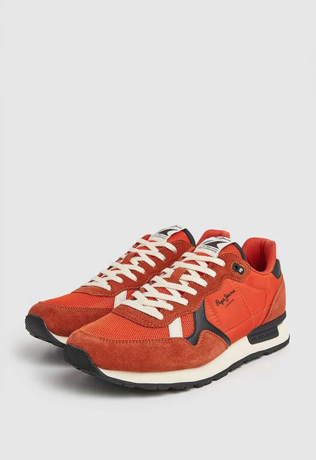 Pepe Jeans Brit Heritage M Sneakers Oranje Man