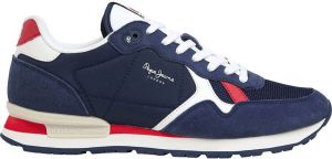Pepe Jeans Brit Heritage Sneakers Blauw Man