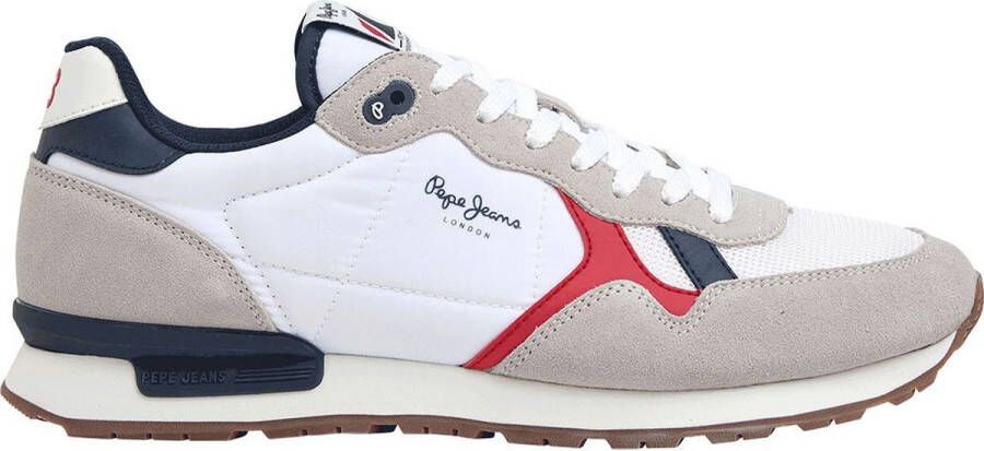 Pepe Jeans Brit Heritage Sneakers White Heren
