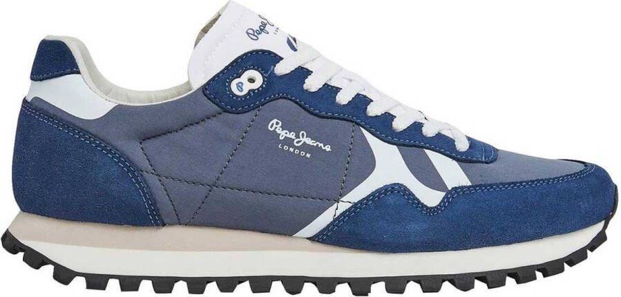 Pepe Jeans Brit-on Print Sneakers Blauw Man