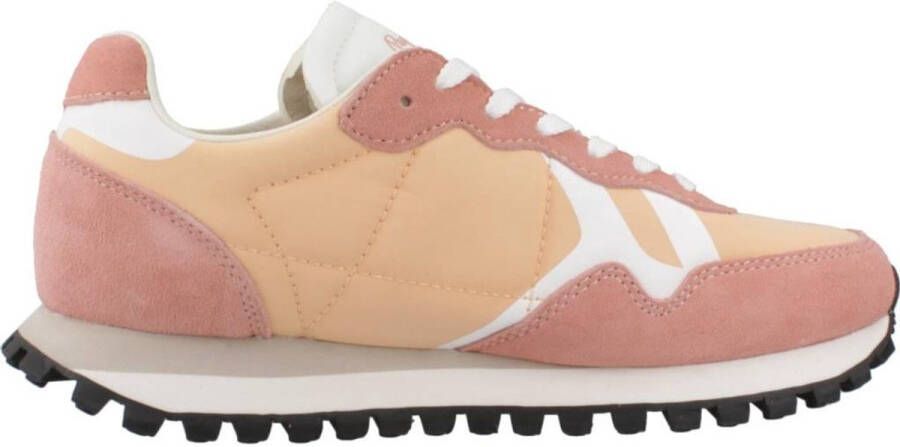 Pepe Jeans Stijlvolle Print Sneakers voor Modieuze Vrouwen Orange Dames
