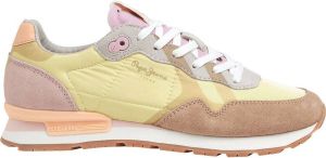 Pepe Jeans Brit Print Dana Sneakers Geel Vrouw