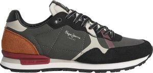 Pepe Jeans Trainers Brit Print Zwart Heren