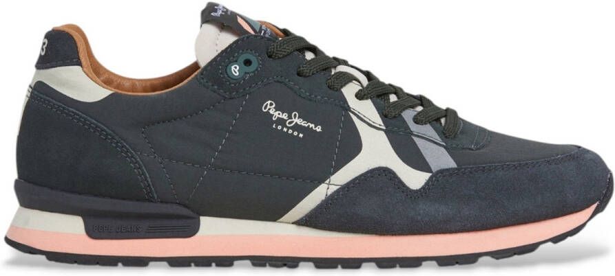 Pepe Jeans Brit Prints Leren Sneakers