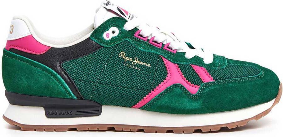 Pepe Jeans Brit Retro Sneakers Groen Vrouw