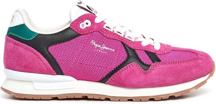 Pepe Jeans Brit Retro Sneakers Roze Vrouw