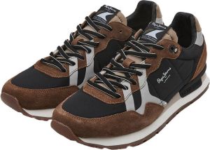 Pepe Jeans Britt Man Print Sneakers Black