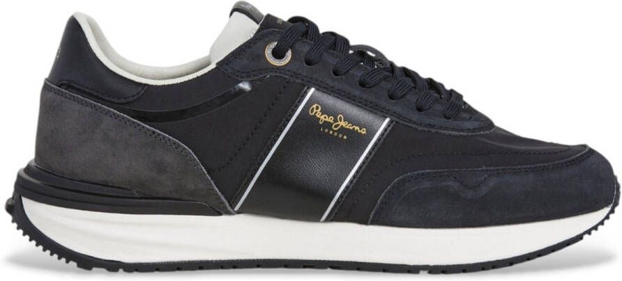 Pepe Jeans Buster Leren Sneakers Zwart Serie