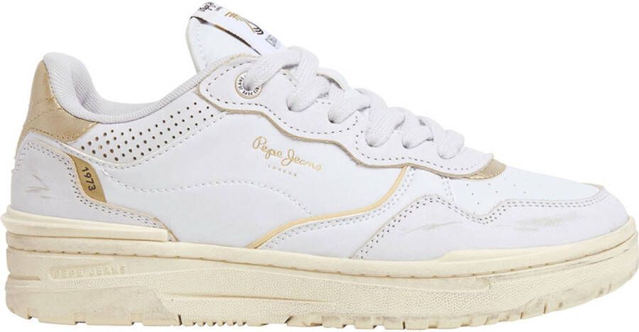 Pepe Jeans Chester Distress Schoenen Wit Vrouw