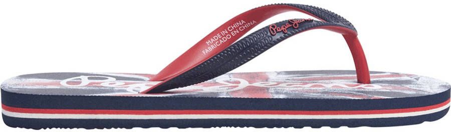 Pepe Jeans Dorset Brand B Slippers Blauw Jongens