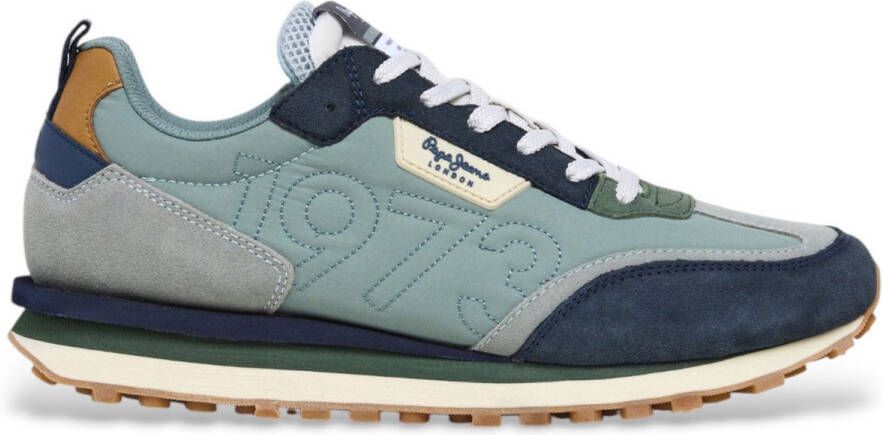 Pepe Jeans Foster Connect groen leren schoenen