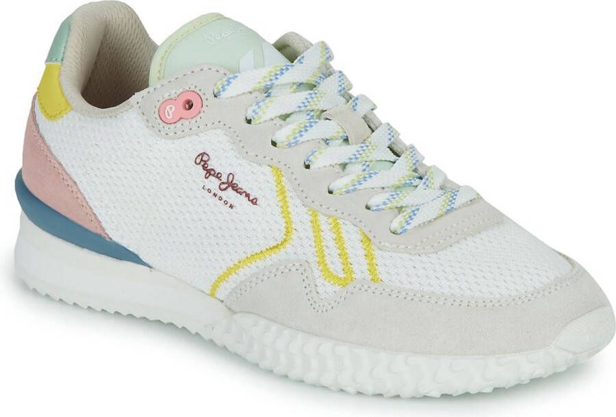 Pepe Jeans Holland Mesh Lage Sneakers Wit Vrouw - Foto 1