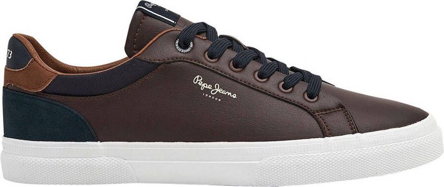 Pepe Jeans Sneakers laag 'KENTON COURT' bruin zwart wit