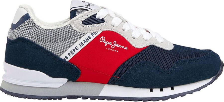 Pepe Jeans London Brighton Sneakers Blauw Jongen