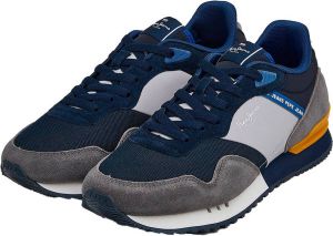 Pepe Jeans London One Basic Sneakers Blauw Heren
