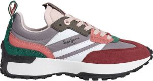 Pepe Jeans Lucky Grand Sneakers Rood Grijs Vrouw