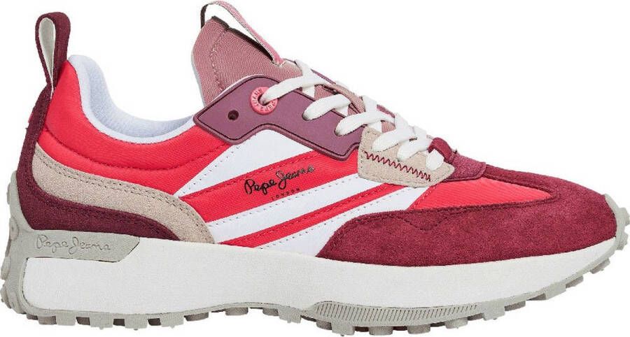 Pepe Jeans Lucky Main Sneakers Rood Vrouw