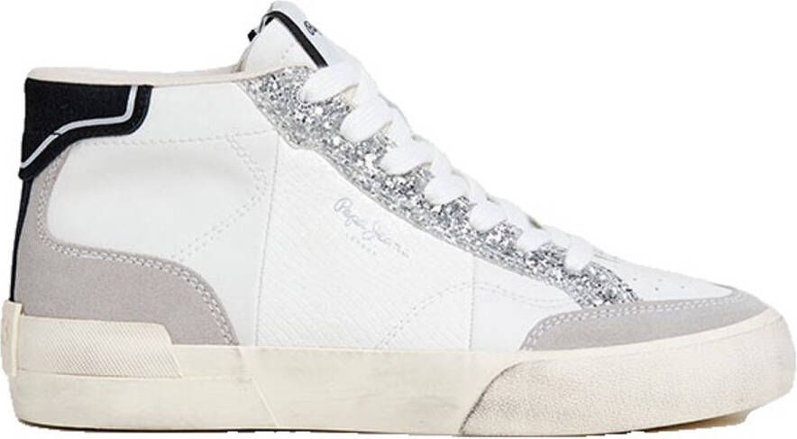 Pepe Jeans Milan Disco Schoenen Wit Vrouw