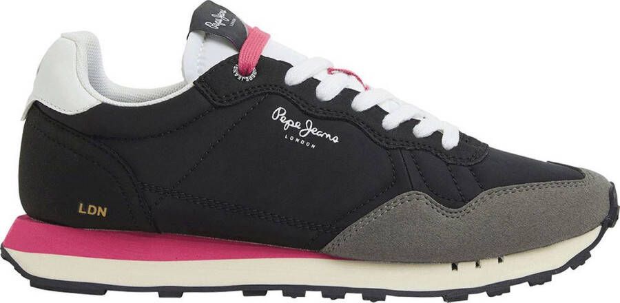 Pepe Jeans Natch serie Dames Sportieve Schoenen Lage Sneakers Zwart