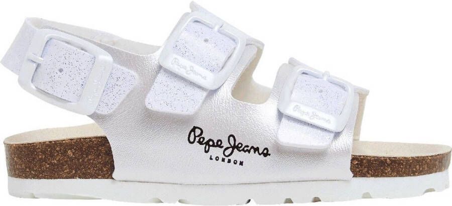 Pepe Jeans Oban Bay Gk Sandalen Wit Meisjes