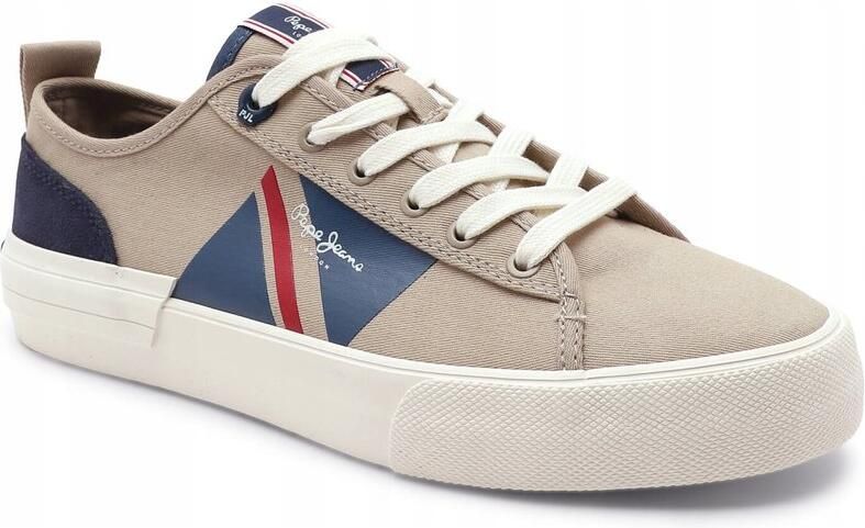 Pepe Jeans Allen Flag Heren Sneakers Bruin Leer