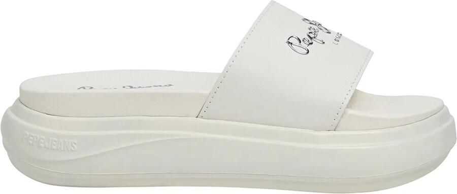 Pepe Jeans Bella Log Slippers Wit Vrouw