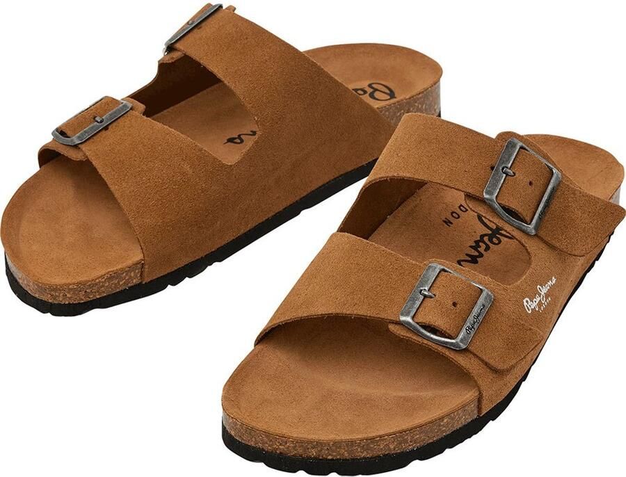 Pepe Jeans Bio Suede Sandalen Bruin Man