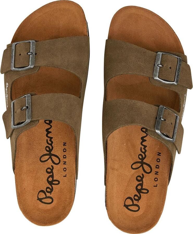 Pepe Jeans Bio Suede Sandalen Groen Man - Foto 2