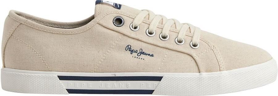 Pepe Jeans Brady Basic Linen Sneakers Beige Man