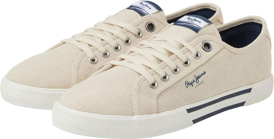 Pepe Jeans Brady Basic Linen Sneakers Beige Man - Foto 5