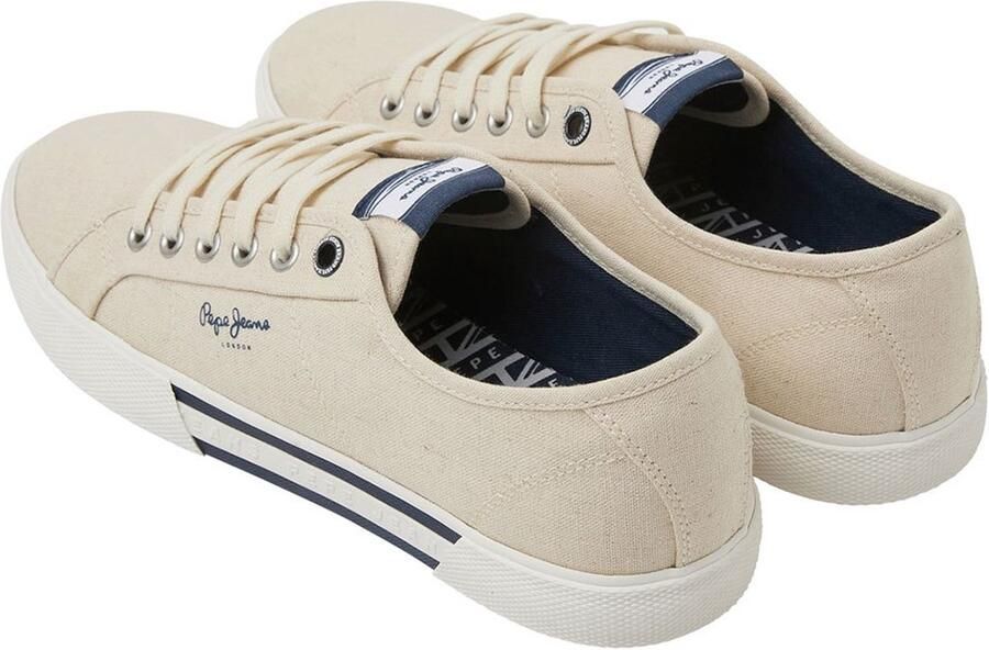 Pepe Jeans Brady Basic Linen Sneakers Beige Man - Foto 4