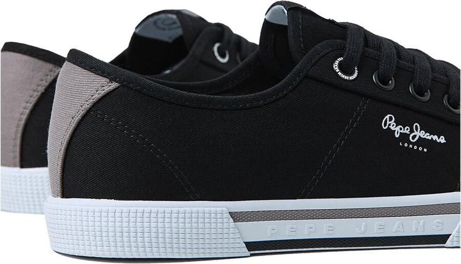 Pepe Jeans Brady Serie Lage Sneakers Zwart Textielmateriaal - Foto 6