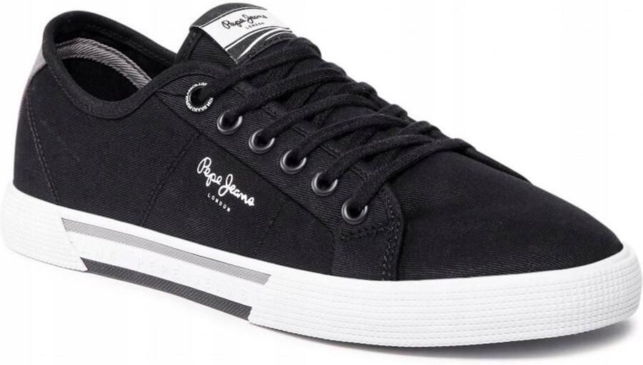 Pepe Jeans Brady Lage Sneaker Zwart Textiel Zwart - Foto 5