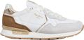 Pepe Jeans Sneakers laag 'Brit Elite' bruin lichtgrijs offwhite - Wit