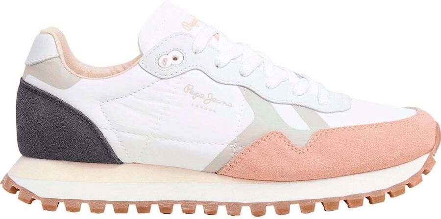 Pepe Jeans Brit-on Master Schoenen Wit Vrouw