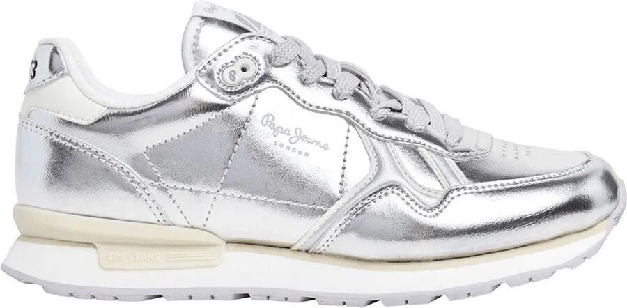 Pepe Jeans Brit Silver W Schoenen Zilver Vrouw