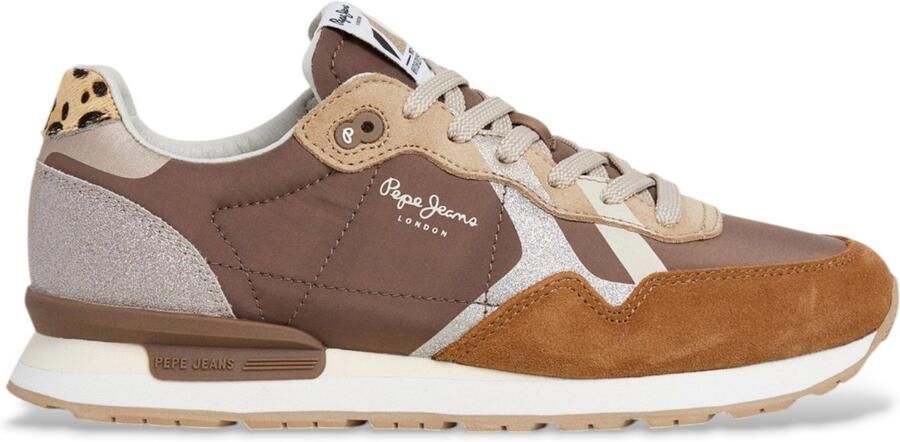 Pepe Jeans Brit Glitter Schoenen Bruin Vrouw