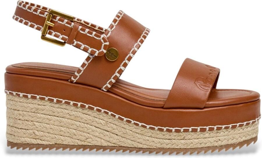 Pepe Jeans Bruine Billie Log Sandalen