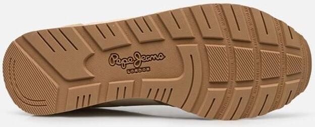 Pepe Jeans Dames Sport Schoenen Beige Leren Buitenkant - Foto 6