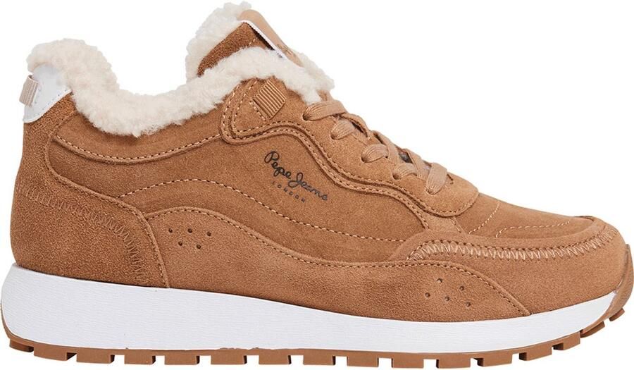 Pepe Jeans Urban Block Sneakers met Gestructureerd Ontwerp Brown Dames