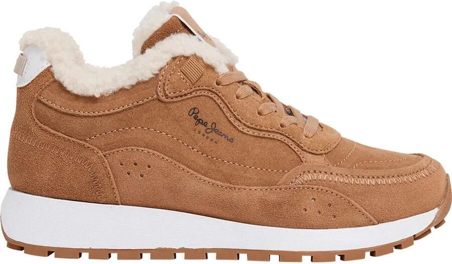 Pepe Jeans Urban Block Sneakers met Gestructureerd Ontwerp Brown Dames