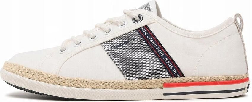Pepe Jeans Espadrilles Wit Veters Casual