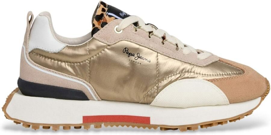 Pepe Jeans Gouden Modesneakers